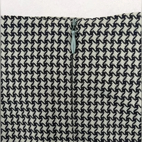 Evan Picone/Vintage 1980’s/Houndstooth/ Black&sage green/Pencil skirt/Size US 12 - Picture 8 of 16